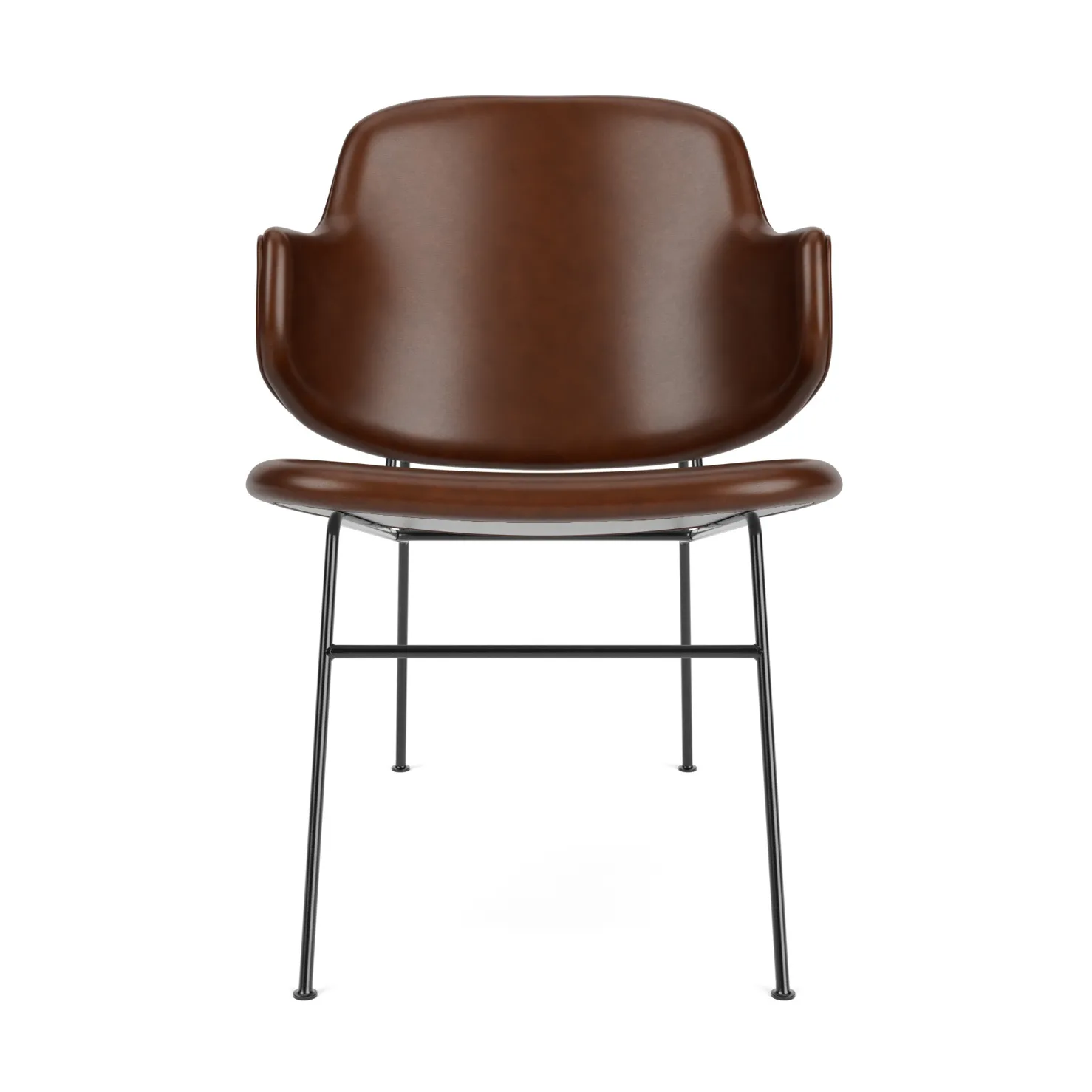 The Penguin loungestol helklädd, Dakar 0329-svart stål Audo Copenhagen