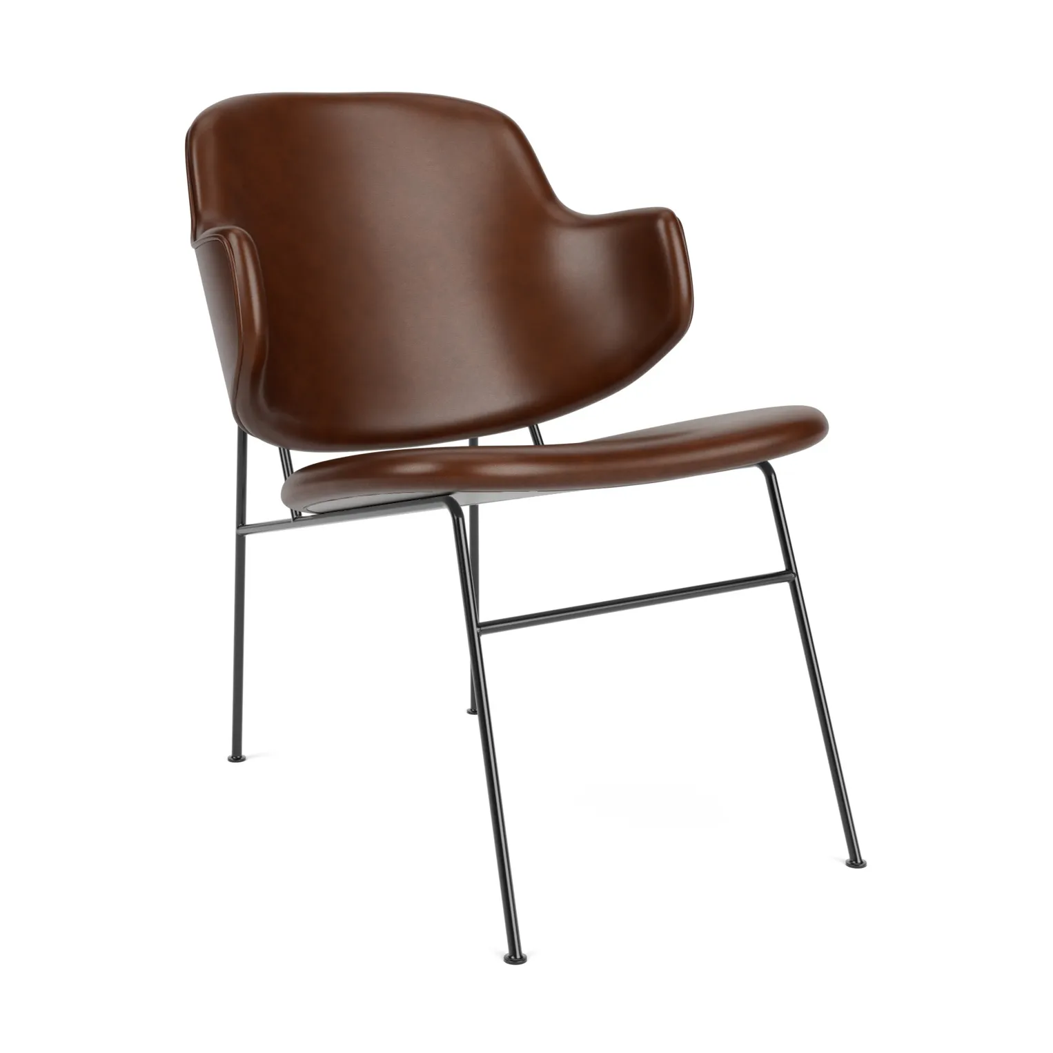 The Penguin loungestol helklädd, Dakar 0329-svart stål Audo Copenhagen