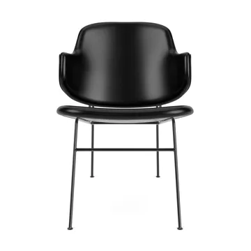 The Penguin loungestol helklädd - Dakar 0842-svart stål - Audo Copenhagen