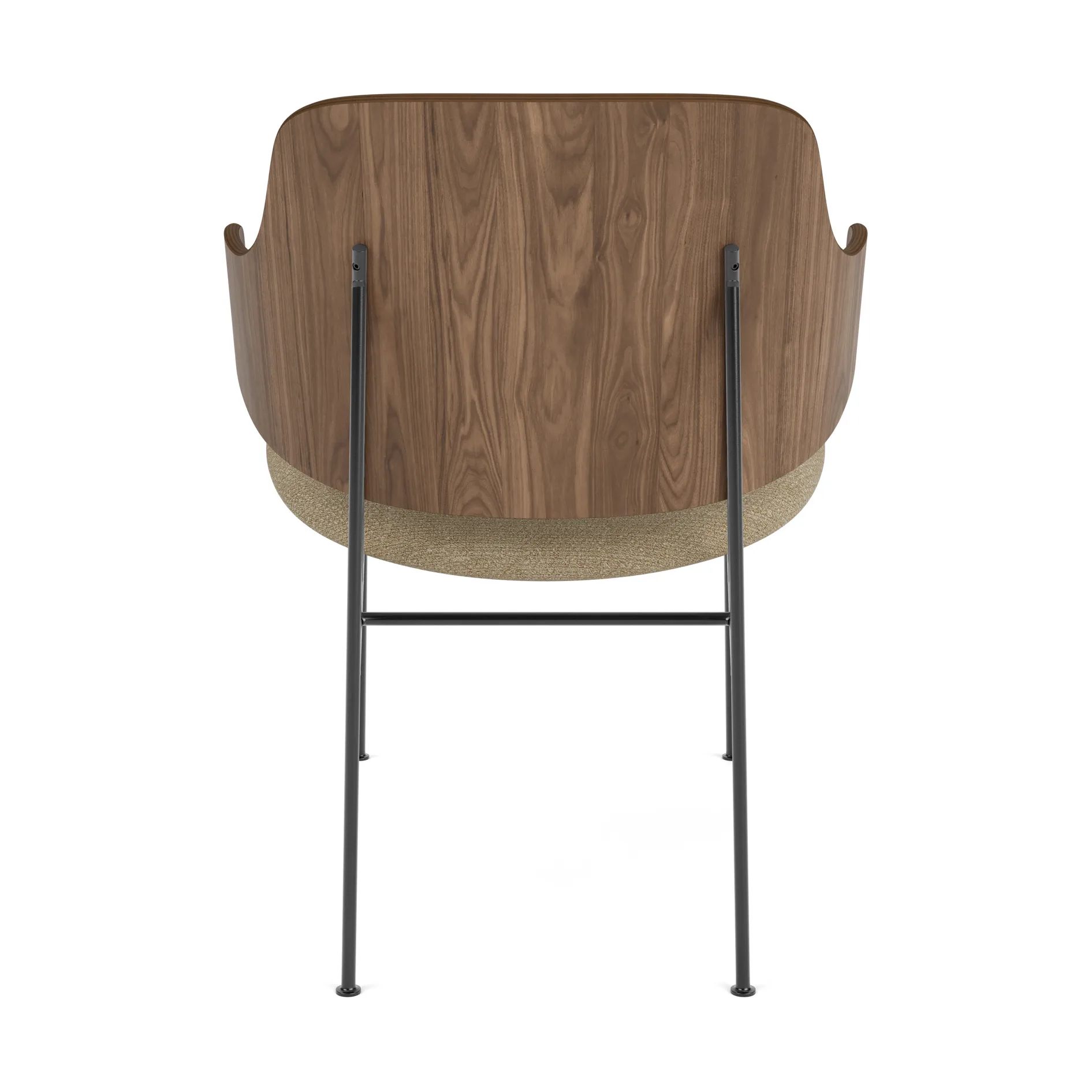 The Penguin loungestol klädd sits, Walnut-Audo Bouclé 02 Audo Copenhagen