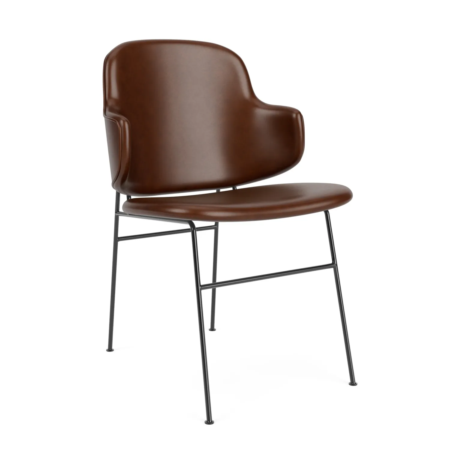 The Penguin stol helklädd, Dakar 0329-svart stål Audo Copenhagen