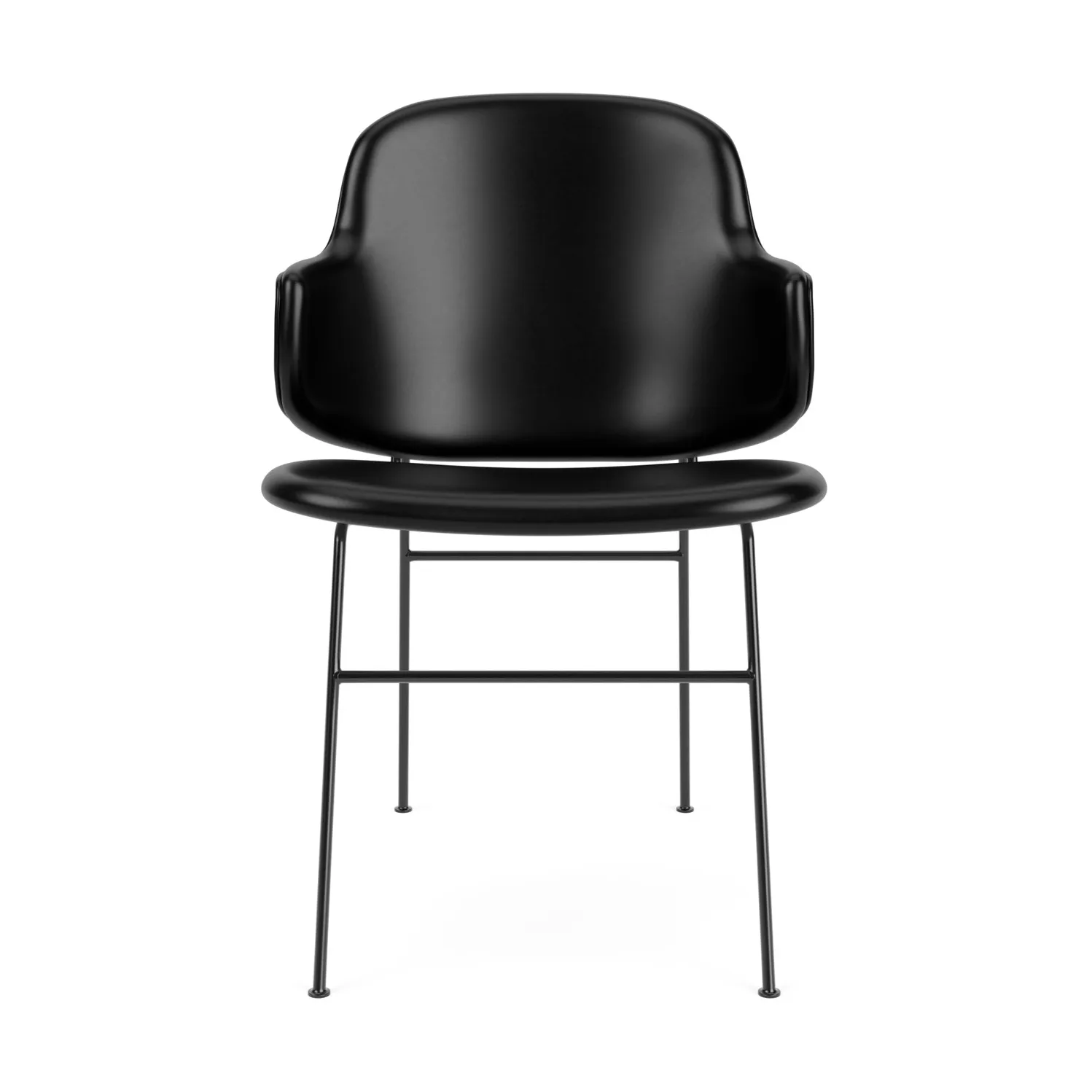 The Penguin stol helklädd, Dakar 0842-svart stål Audo Copenhagen