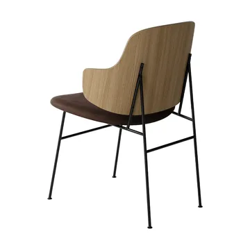 The Penguin stol klädd sits - Dakar 0329-ekfanér-svart stål - Audo Copenhagen
