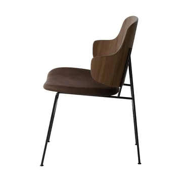 The Penguin stol klädd sits - Dakar 0329-valnötsfanér-svart stål - Audo Copenhagen