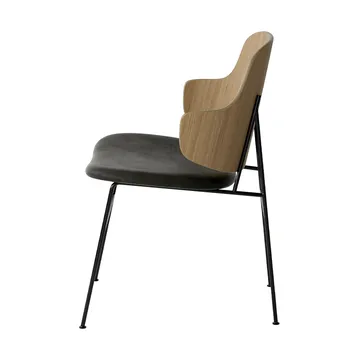 The Penguin stol klädd sits - Dakar 0842-ekfanér-svart stål - Audo Copenhagen