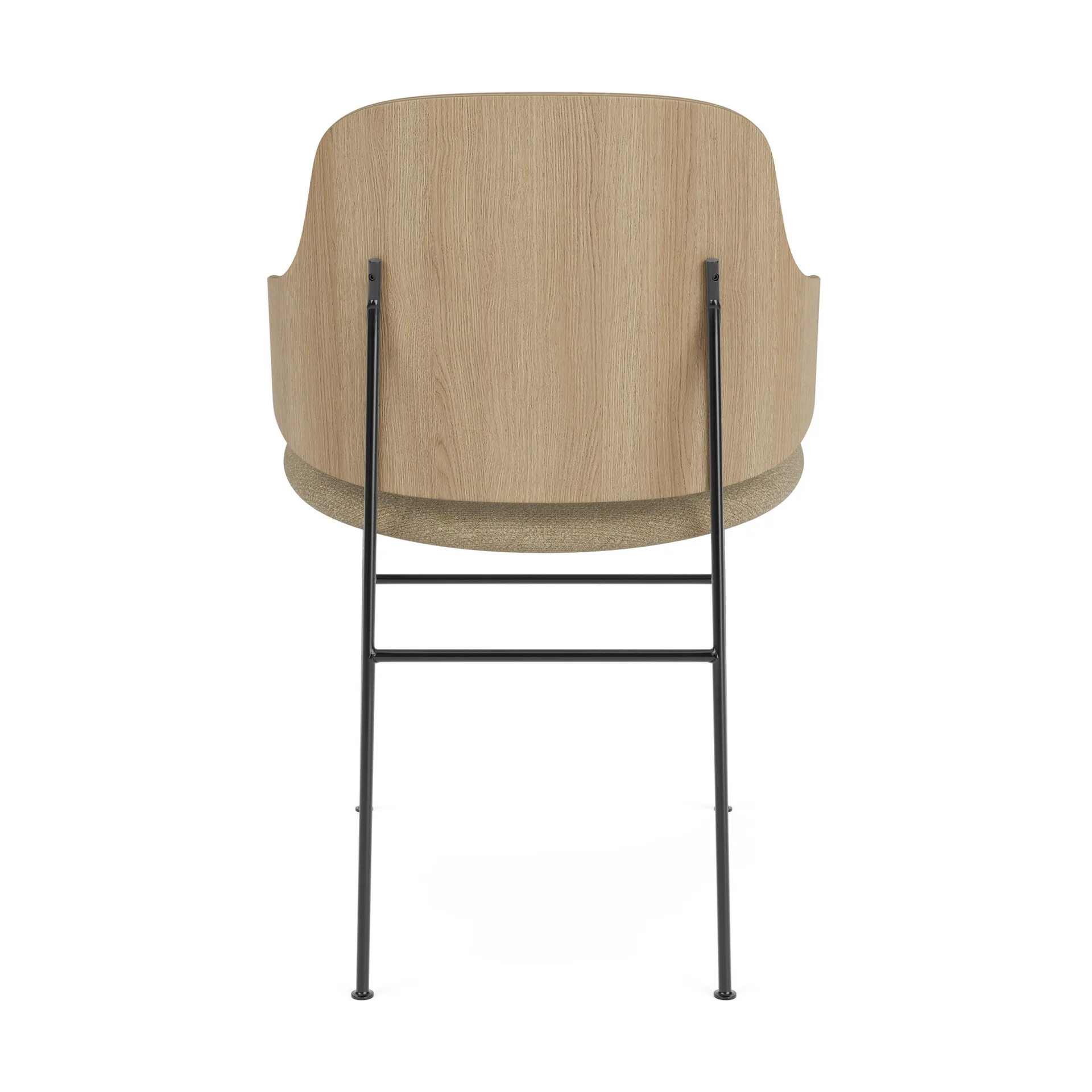 The Penguin stol klädd sits, Natural oak-Audo Bouclé 02 Audo Copenhagen