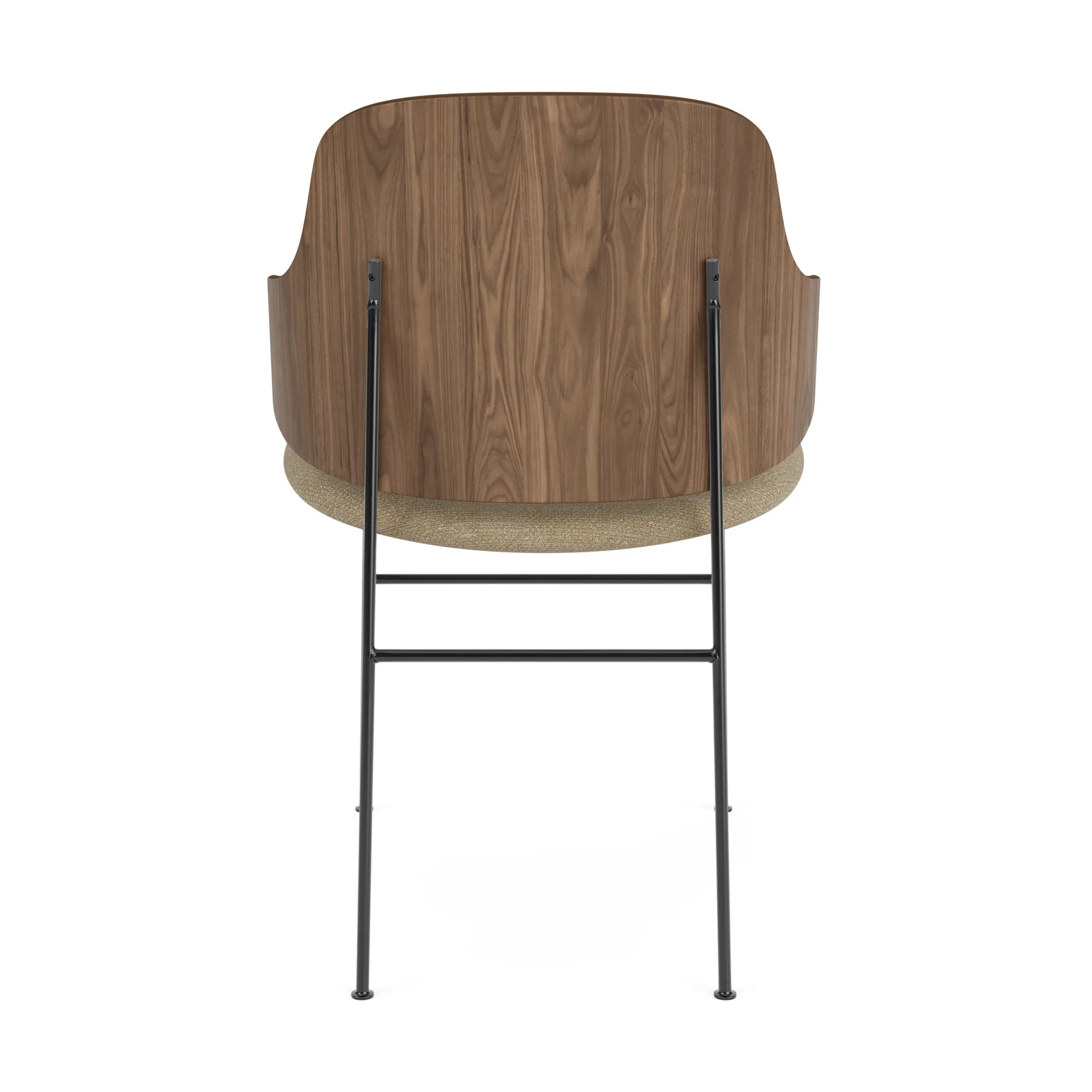 The Penguin stol klädd sits, Walnut-Audo Bouclé 02 Audo Copenhagen