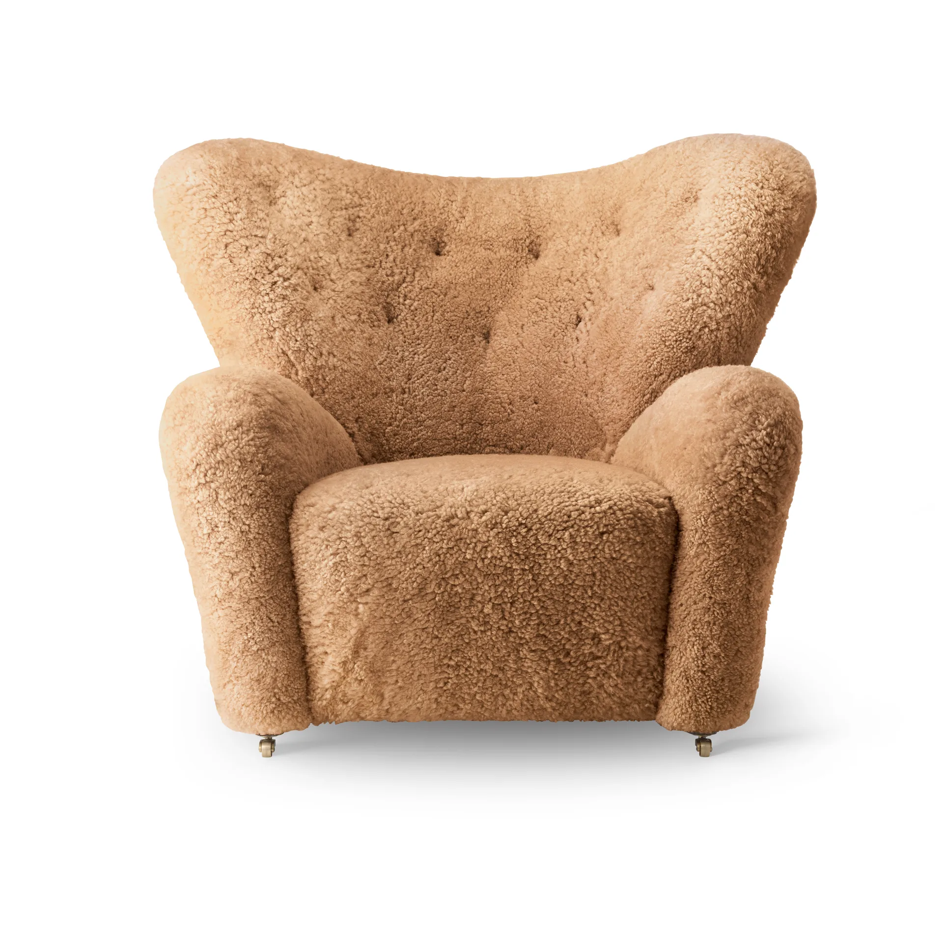 The Tired Man fåtölj, Fårskinn Honey-mörkbetsad ek Audo Copenhagen