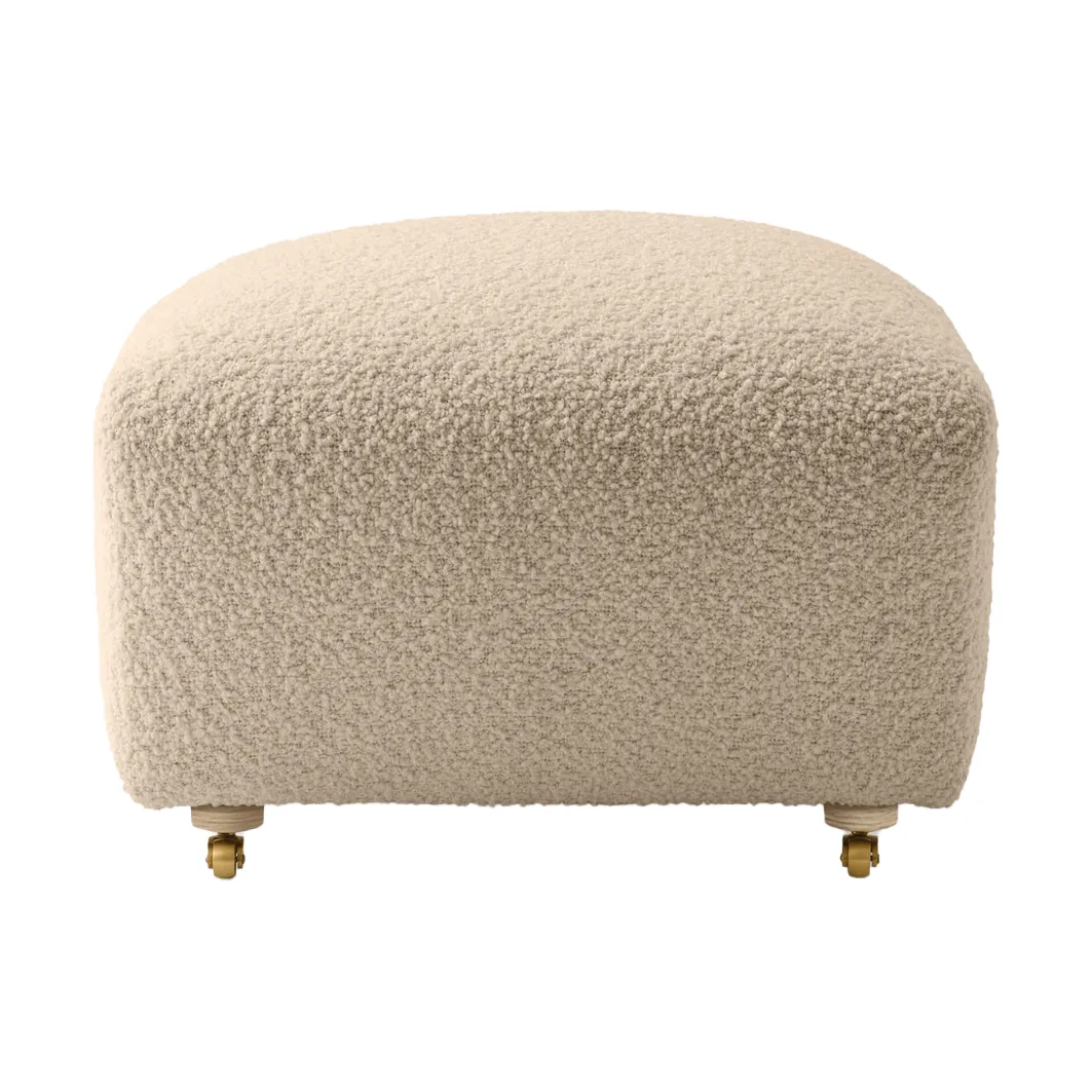 Audo Copenhagen The Tired Man fotpall Baena 15-ek | Skandinavisk Design | Fåtöljer & Fotpallar | Beige