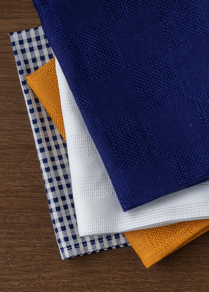 Troides kökshandduk 40x67 cm 2-pack, Indigo-white Audo Copenhagen