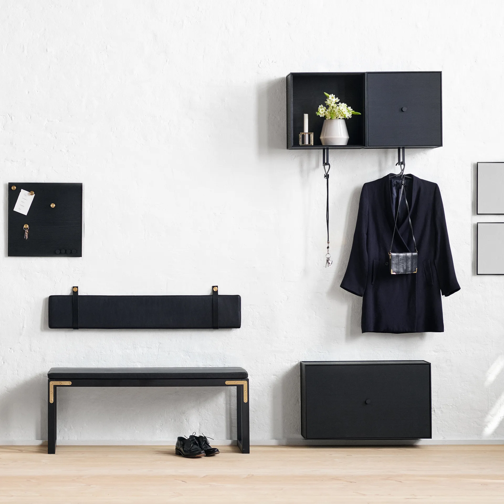 View spegel 30x30 cm, svart Audo Copenhagen