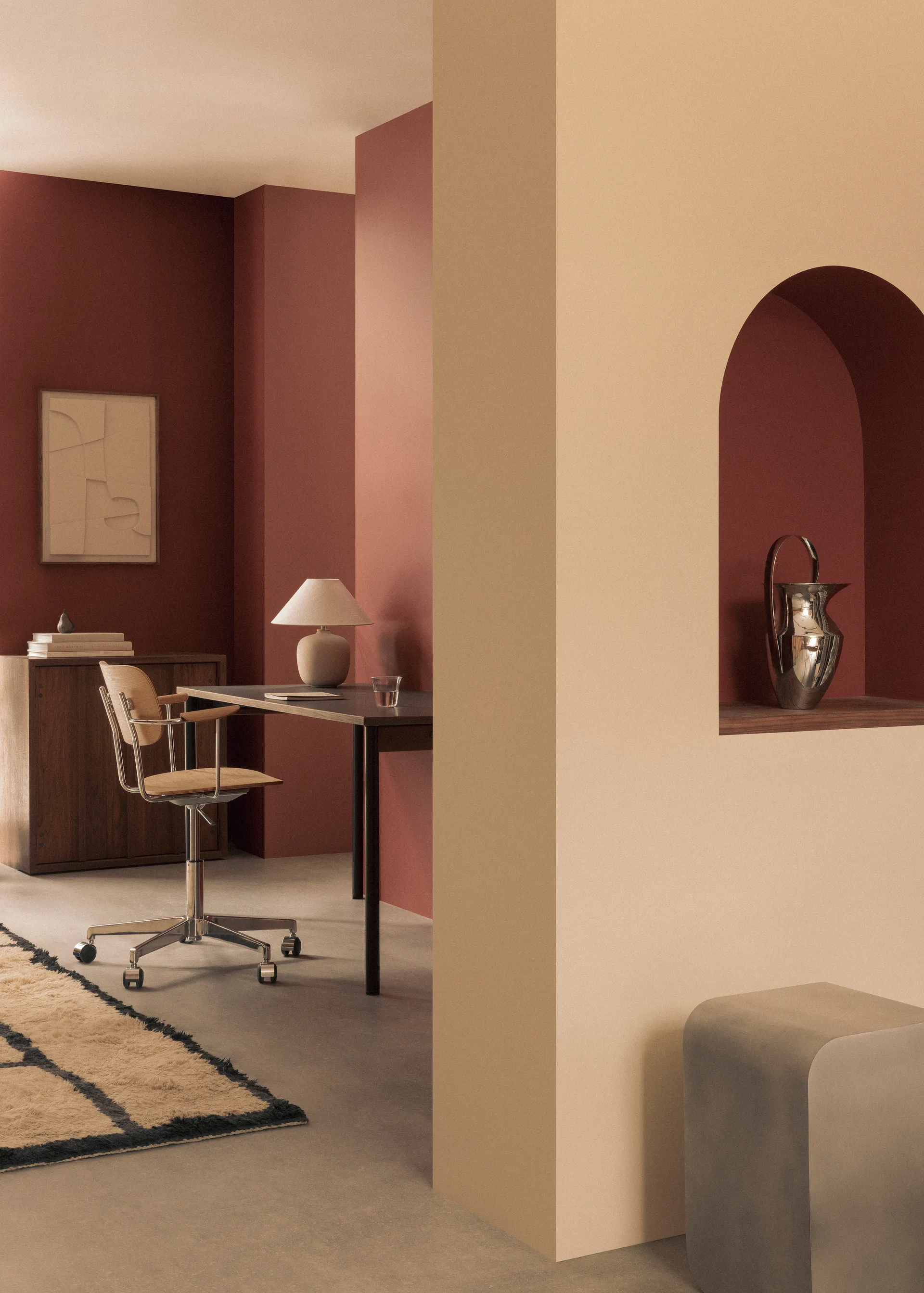 Volume sidobord, Aluminium Audo Copenhagen