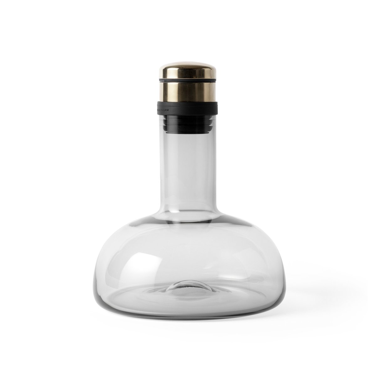 Audo Copenhagen Wine breather deluxe rök, mässing | Skandinavisk Design | Vinkaraffer | Grå