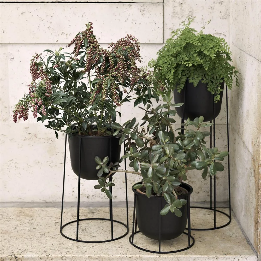 Wire Pot blomkruka, svart Audo Copenhagen