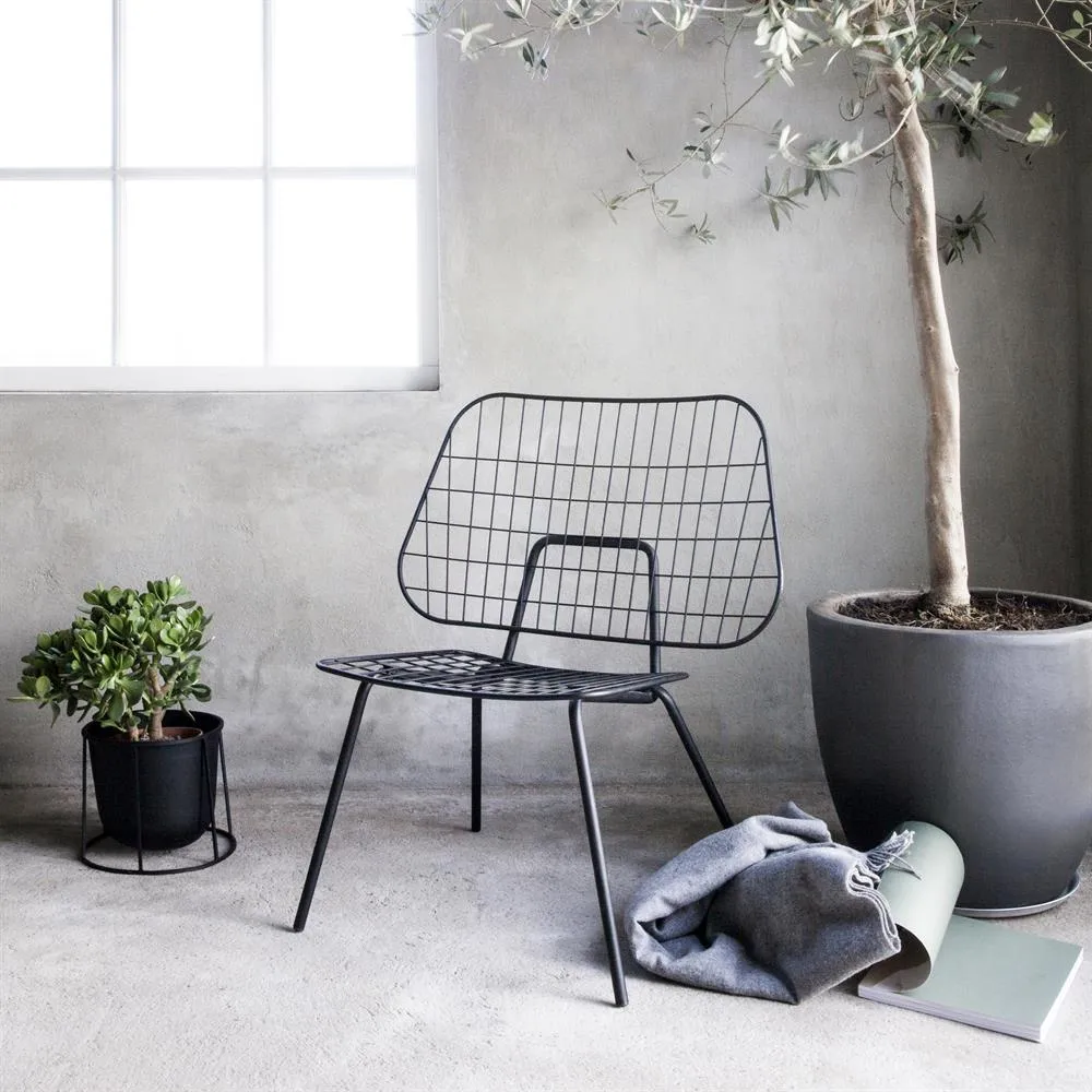 Wire Pot blomkruka, svart Audo Copenhagen