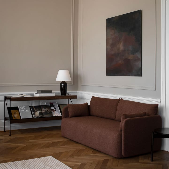 Zet hyllsystem, oak dark stained, 1x2, black steel base Audo Copenhagen