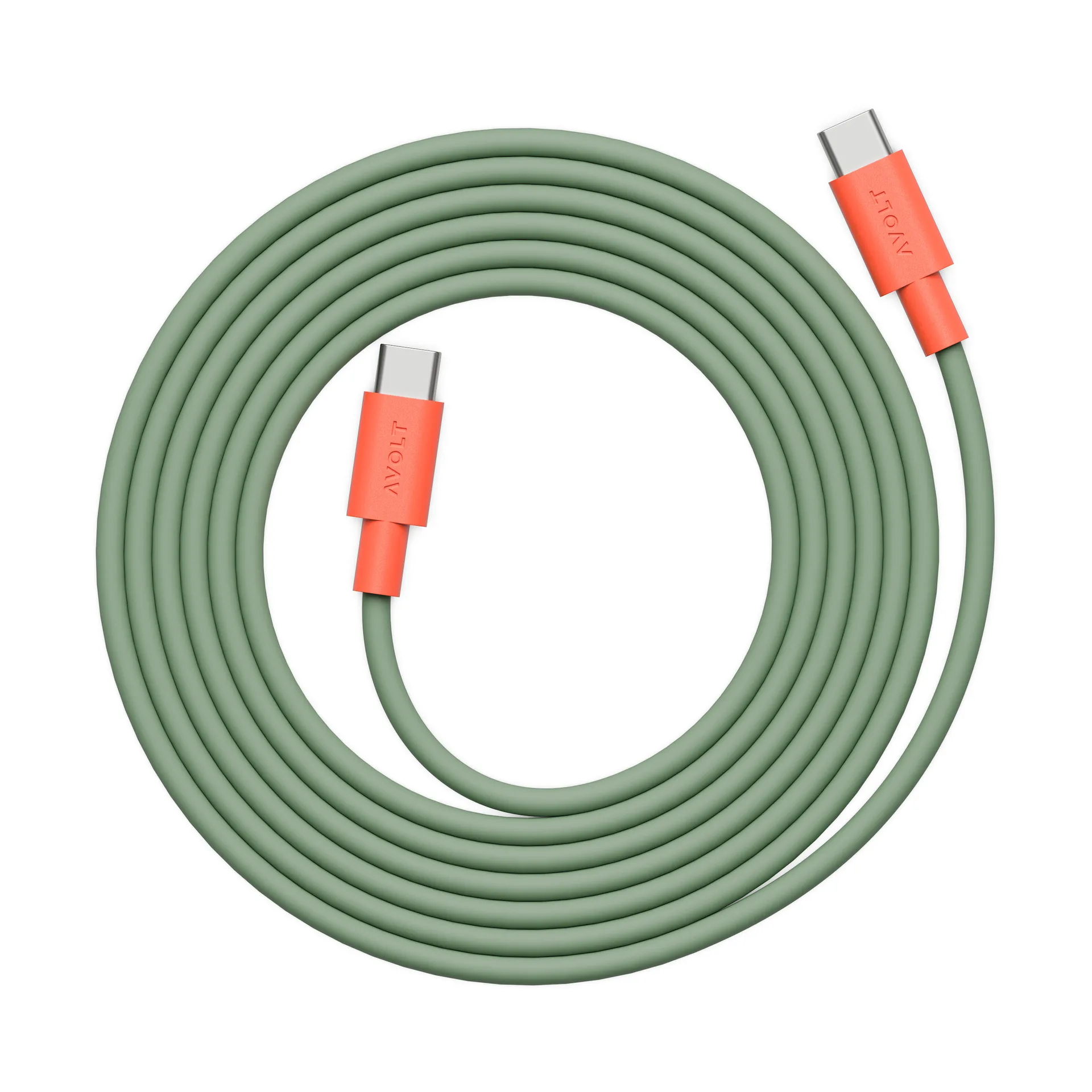 AVOLT x Bauhaus-Archiv Cable 1 USB C till USB C, Gecko Bloom Avolt