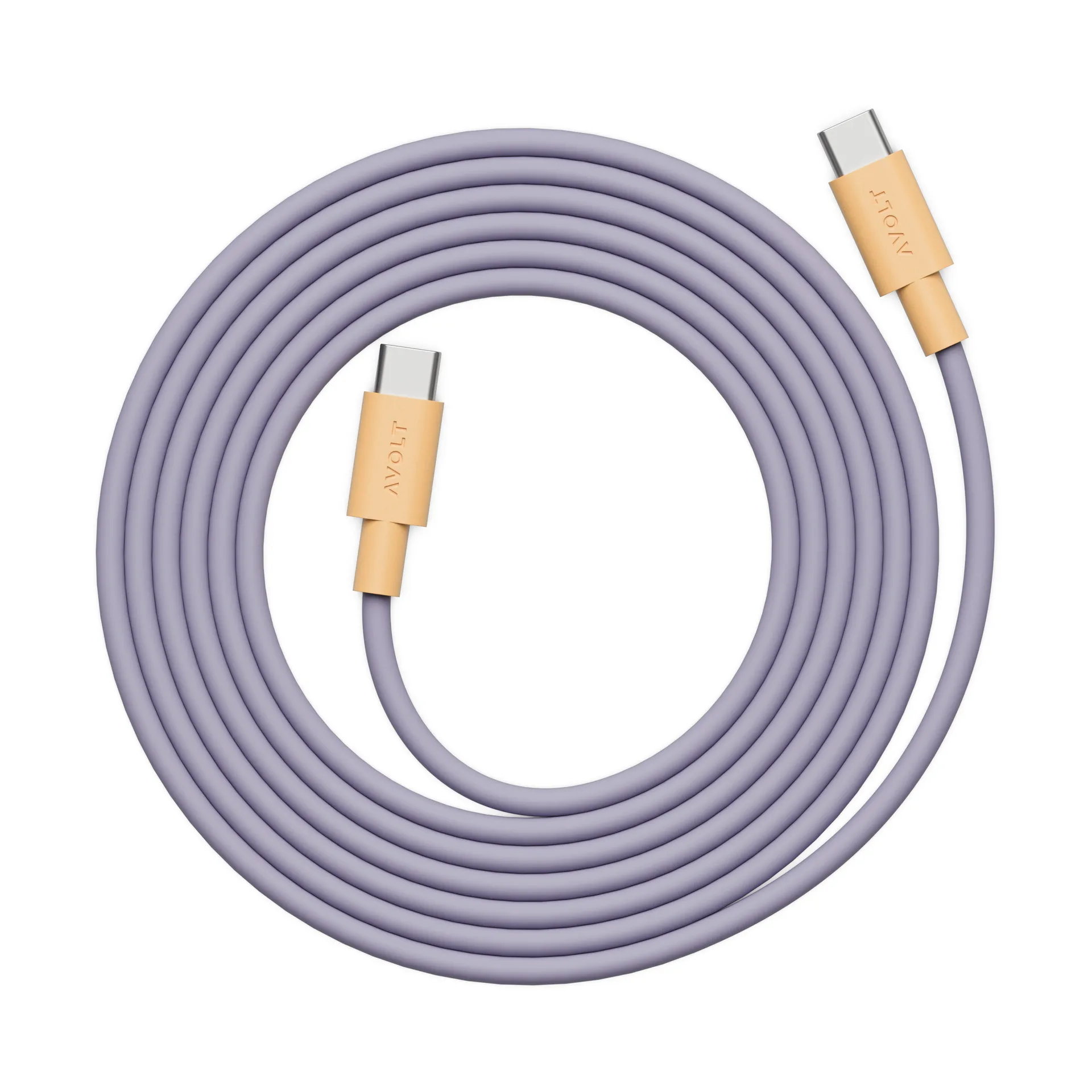 AVOLT x Bauhaus-Archiv Cable 1 USB C till USB C, Lavender Glow Avolt