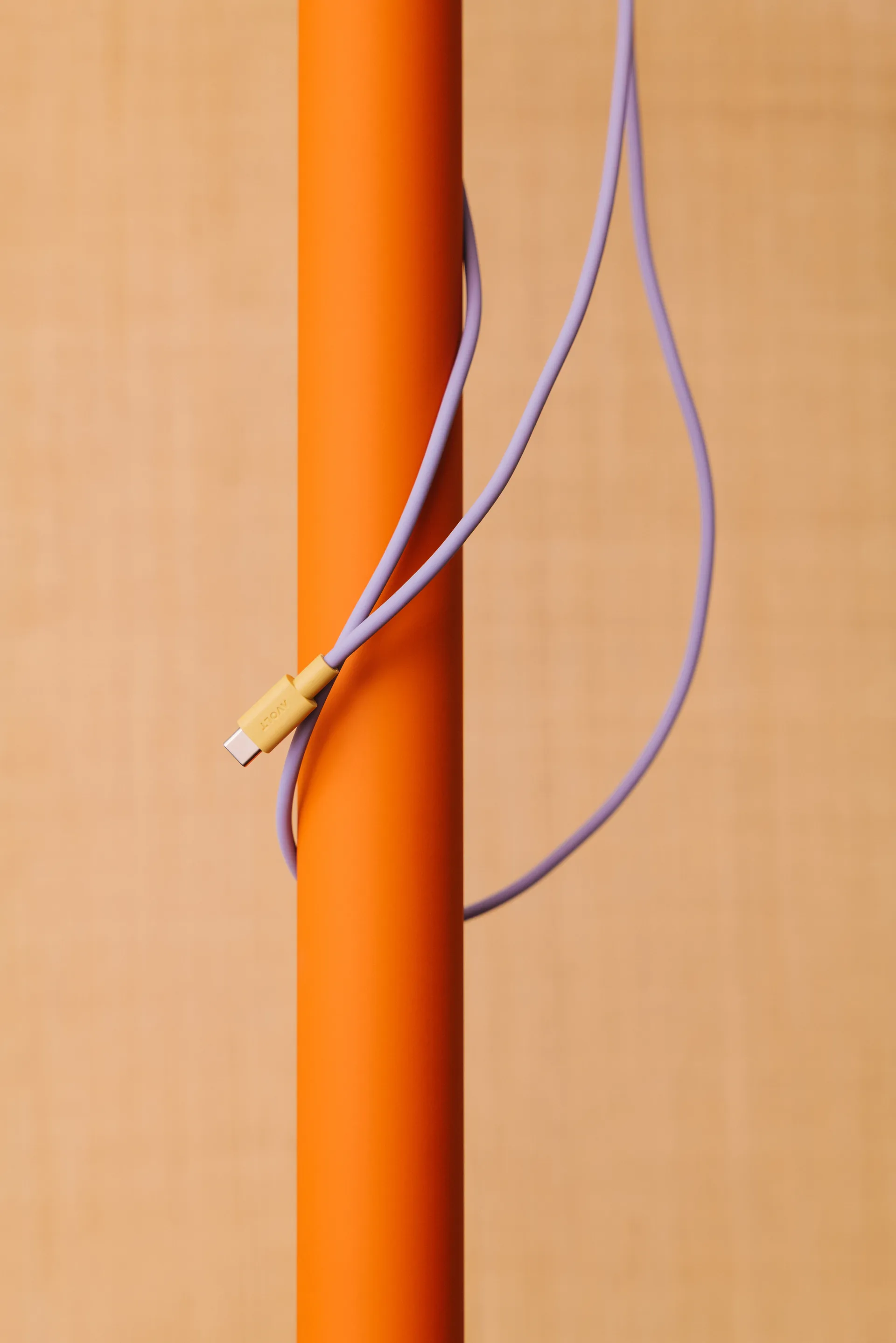 AVOLT x Bauhaus-Archiv Cable 1 USB C till USB C, Lavender Glow Avolt