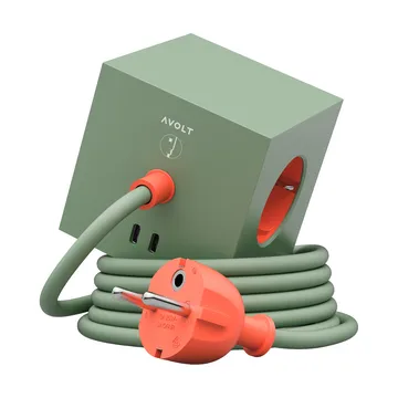 AVOLT x Bauhaus-Archiv Square 1 grenuttag USB-C - Gecko Bloom - Avolt