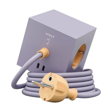 AVOLT x Bauhaus-Archiv Square 1 grenuttag USB-C - Lavender Glow - Avolt