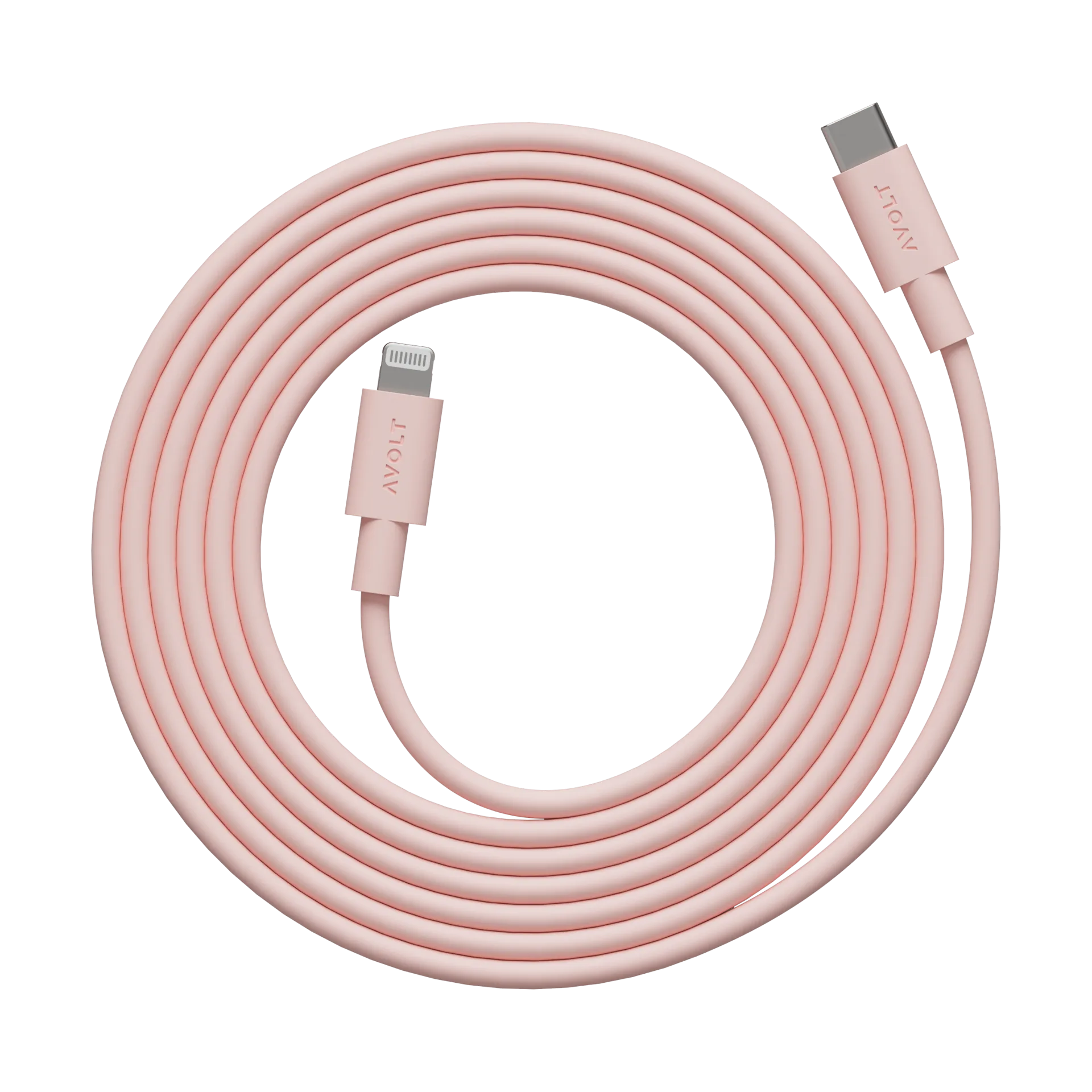 Cable 1 USB C till Lightning laddkabel 2m, New Pink Avolt