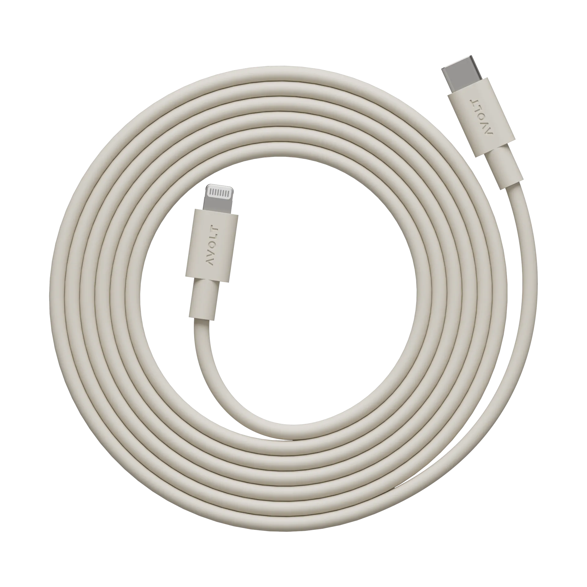 Cable 1 USB C till Lightning laddkabel 2m, Nomad Sand Avolt