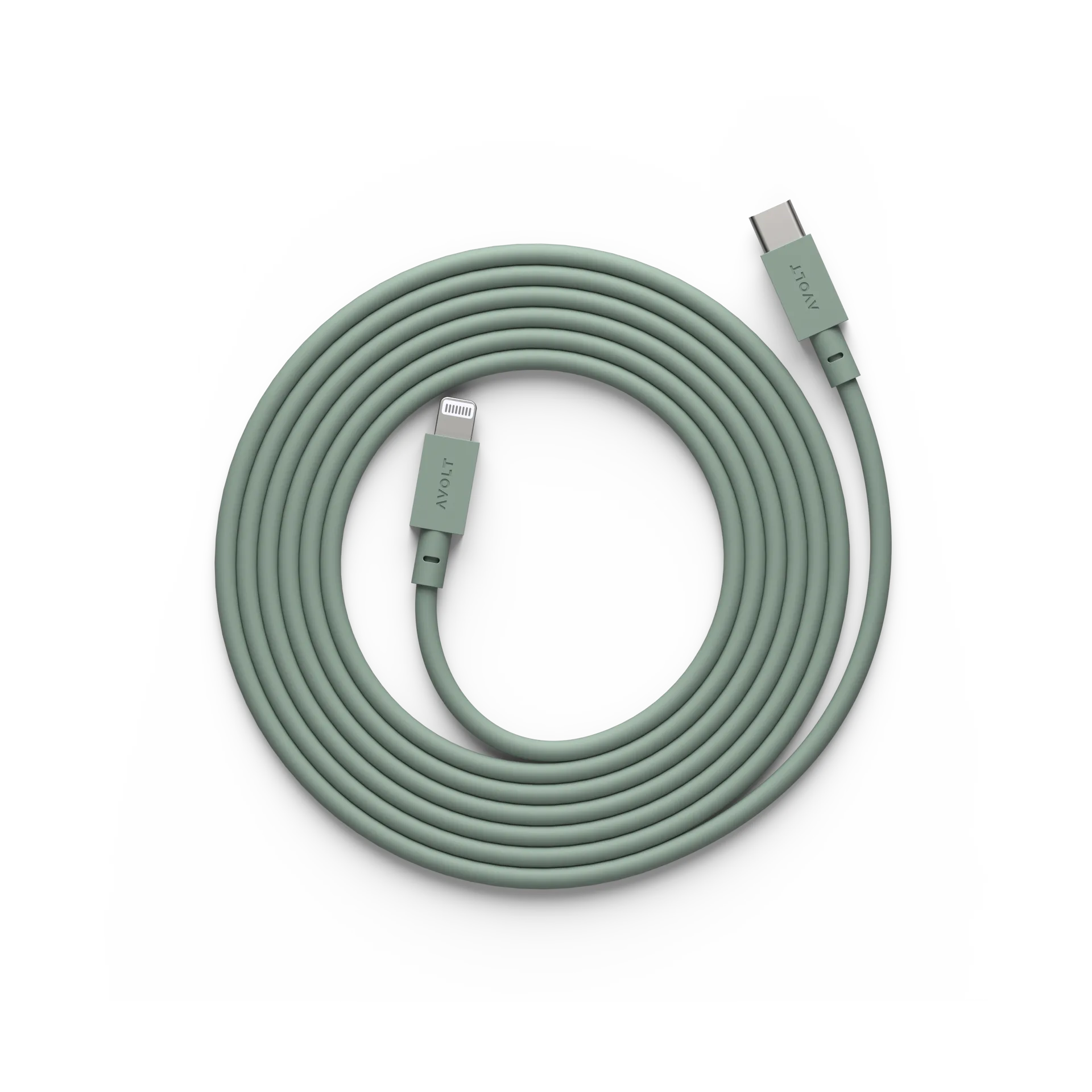 Cable 1 USB C till Lightning laddkabel 2m, Oak Green Avolt