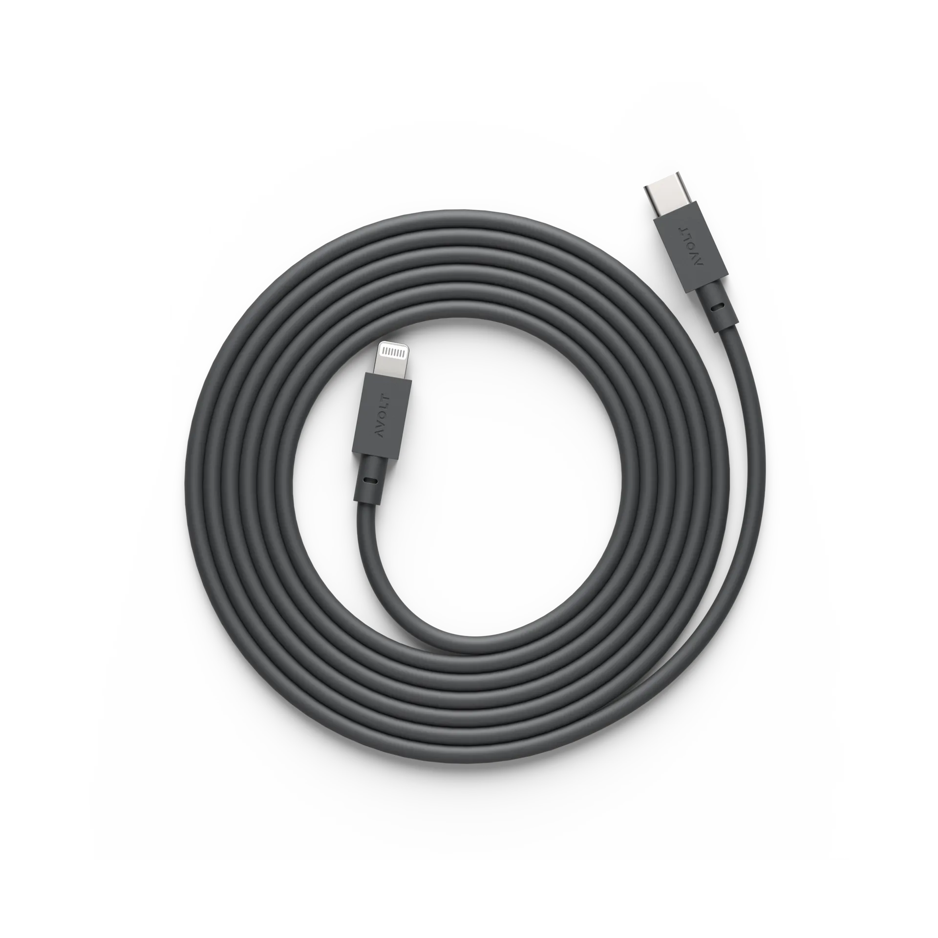 Cable 1 USB C till Lightning laddkabel 2m, Stockholm Black Avolt