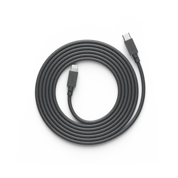 Cable 1 USB C till Lightning laddkabel 2m - Stockholm Black - Avolt