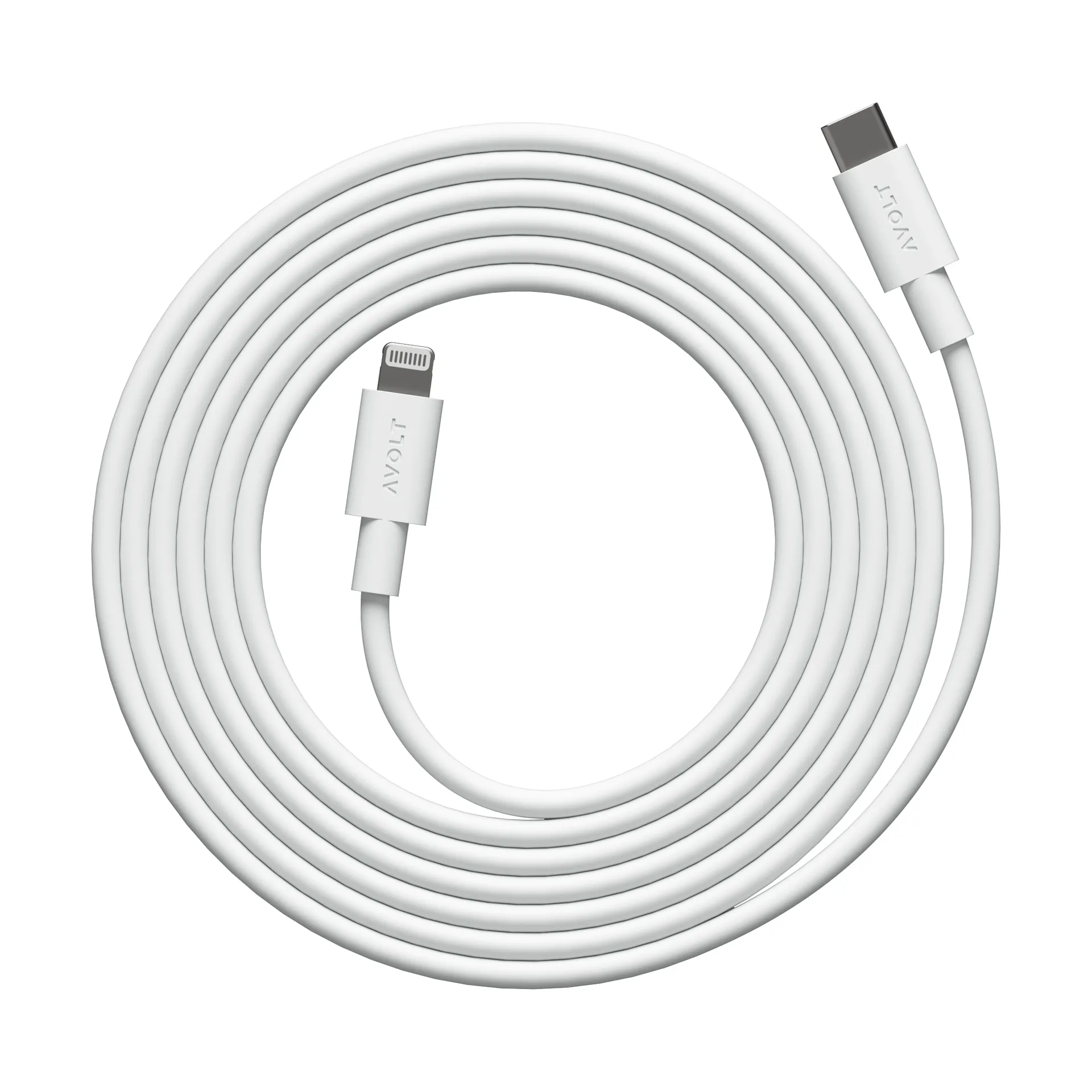 Cable 1 USB C till Lightning laddkabel 2m, White Martinelli Luce Edition Avolt