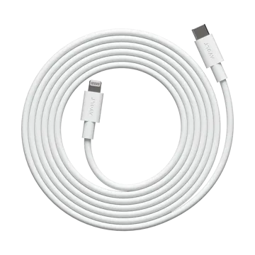 Cable 1 USB C till Lightning laddkabel 2m - White Martinelli Luce Edition - Avolt