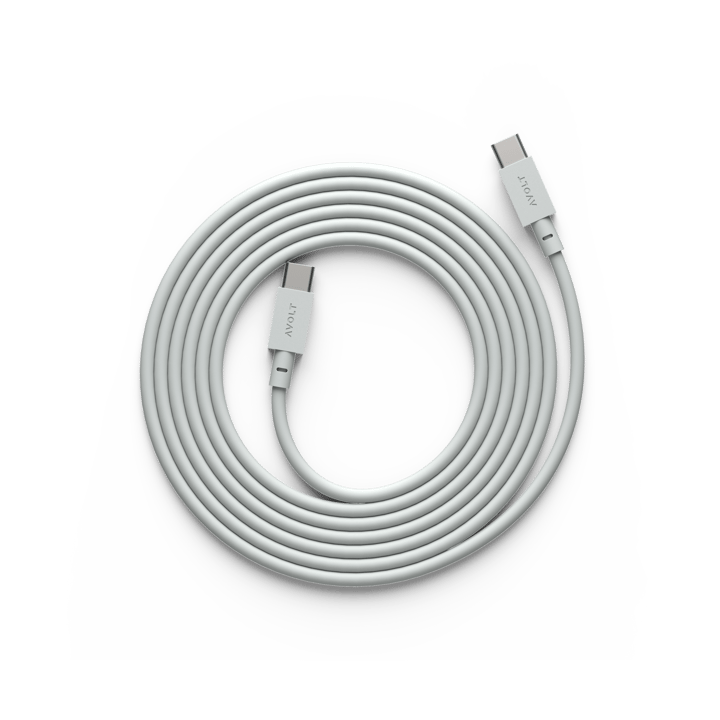 Cable 1 USB-C till USB-C laddningskabel 2 m - Gotland gray - Avolt