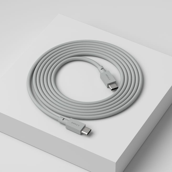 Cable 1 USB-C till USB-C laddningskabel 2 m - Gotland gray - Avolt