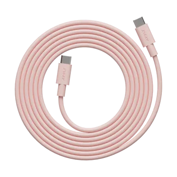 Cable 1 USB-C till USB-C laddningskabel 2 m - New Pink - Avolt