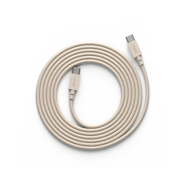 Cable 1 USB-C till USB-C laddningskabel 2 m - Nomad sand - Avolt