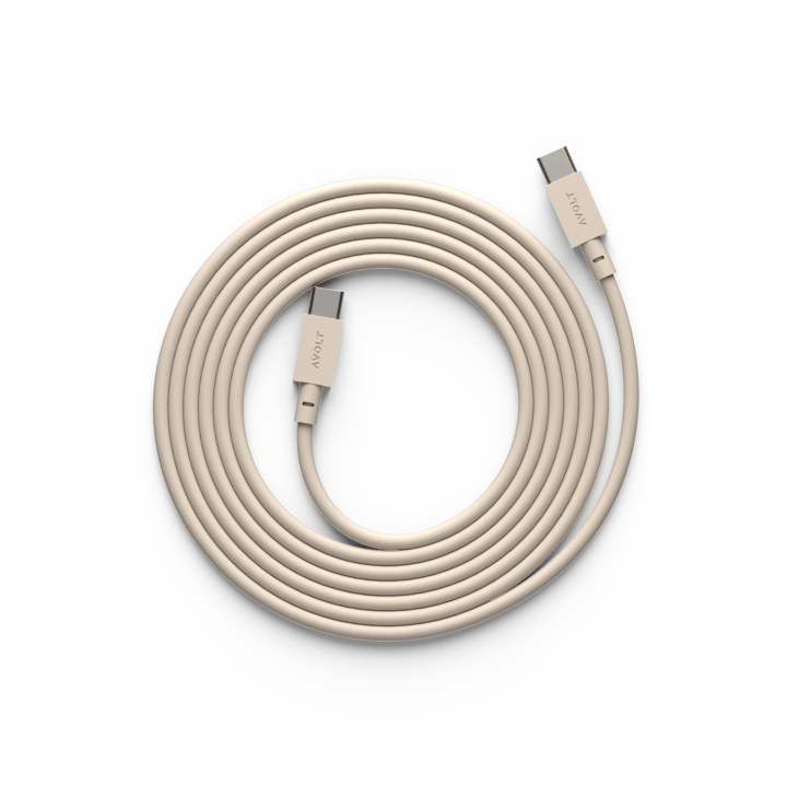 Cable 1 USB-C till USB-C laddningskabel 2 m - Nomad sand - Avolt