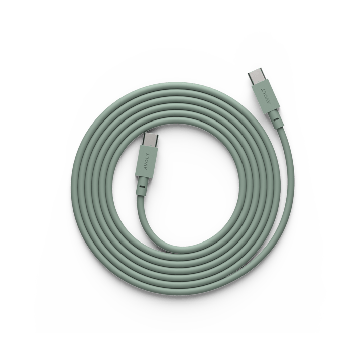 Cable 1 USB-C till USB-C laddningskabel 2 m - Oak green - Avolt