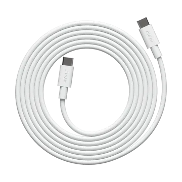 Cable 1 USB-C till USB-C laddningskabel 2 m - White Martinelli Luce Edition - Avolt