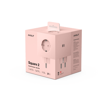 Square 1 grenuttag USB-C 30W 1,8 m - New Pink - Avolt