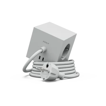 Square 1 grenuttag USB-C 30W 3 m - Gotland Gray - Avolt