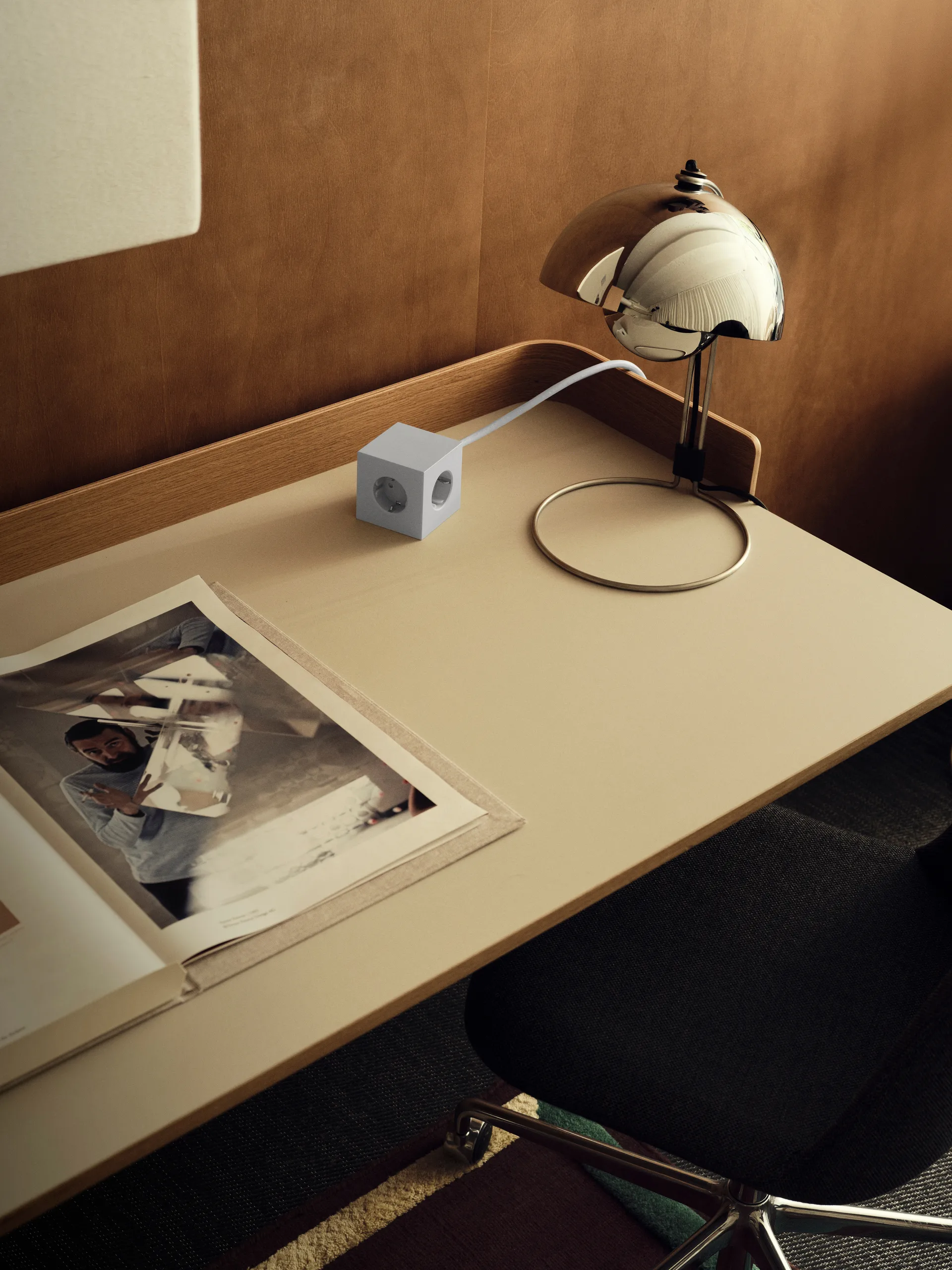 Square 1 grenuttag USB-C 30W 3 m, Gotland Gray Avolt