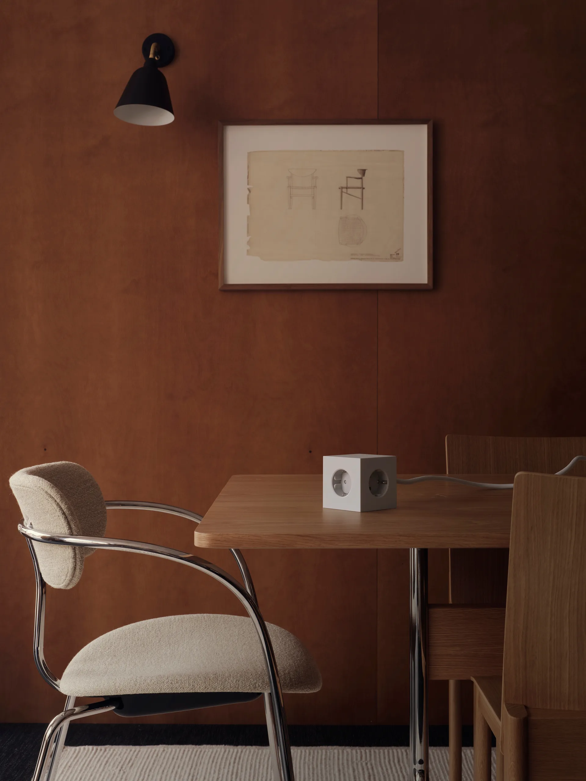 Square 1 grenuttag USB-C 30W 3 m, Gotland Gray Avolt