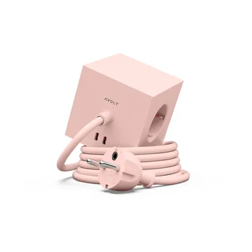 Square 1 grenuttag USB-C 30W 3 m - New Pink - Avolt