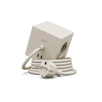 Square 1 grenuttag USB-C 30W 3 m - Nomad Sand - Avolt