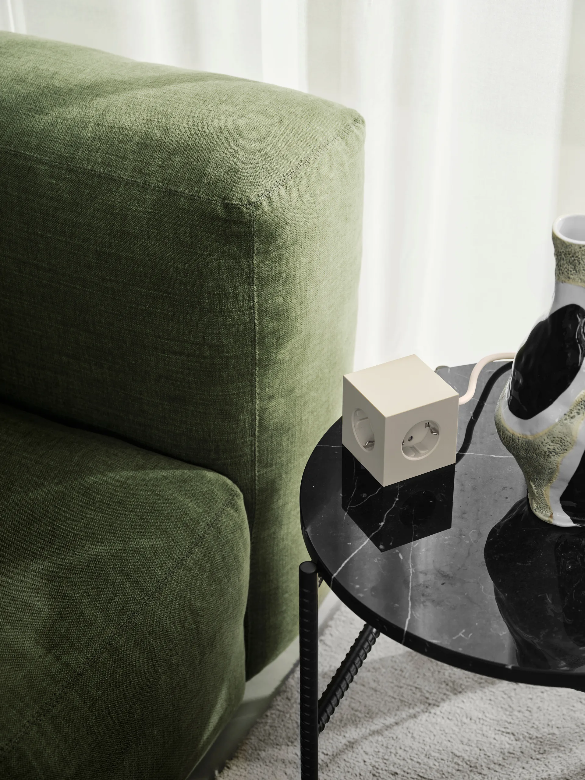 Square 1 grenuttag USB-C 30W 3 m, Nomad Sand Avolt