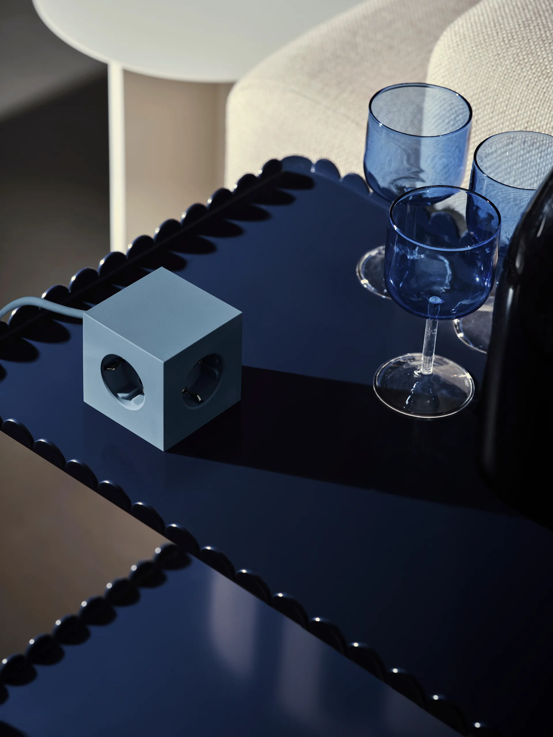 Square 1 grenuttag USB-C 30W 3 m, Shark Blue Avolt