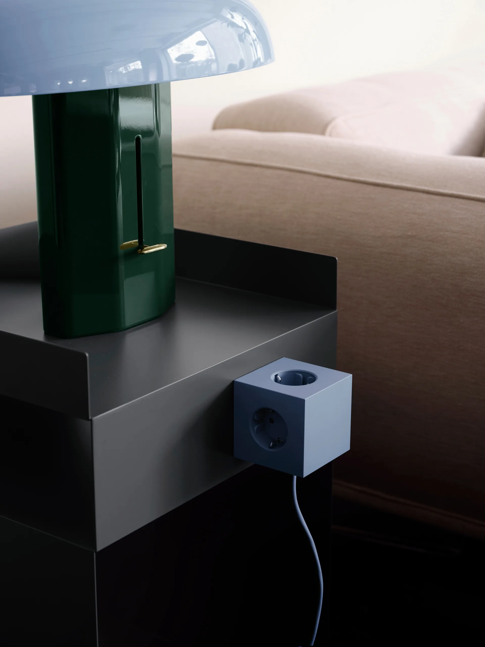 Square 1 grenuttag USB-C 30W 3 m, Shark Blue Avolt