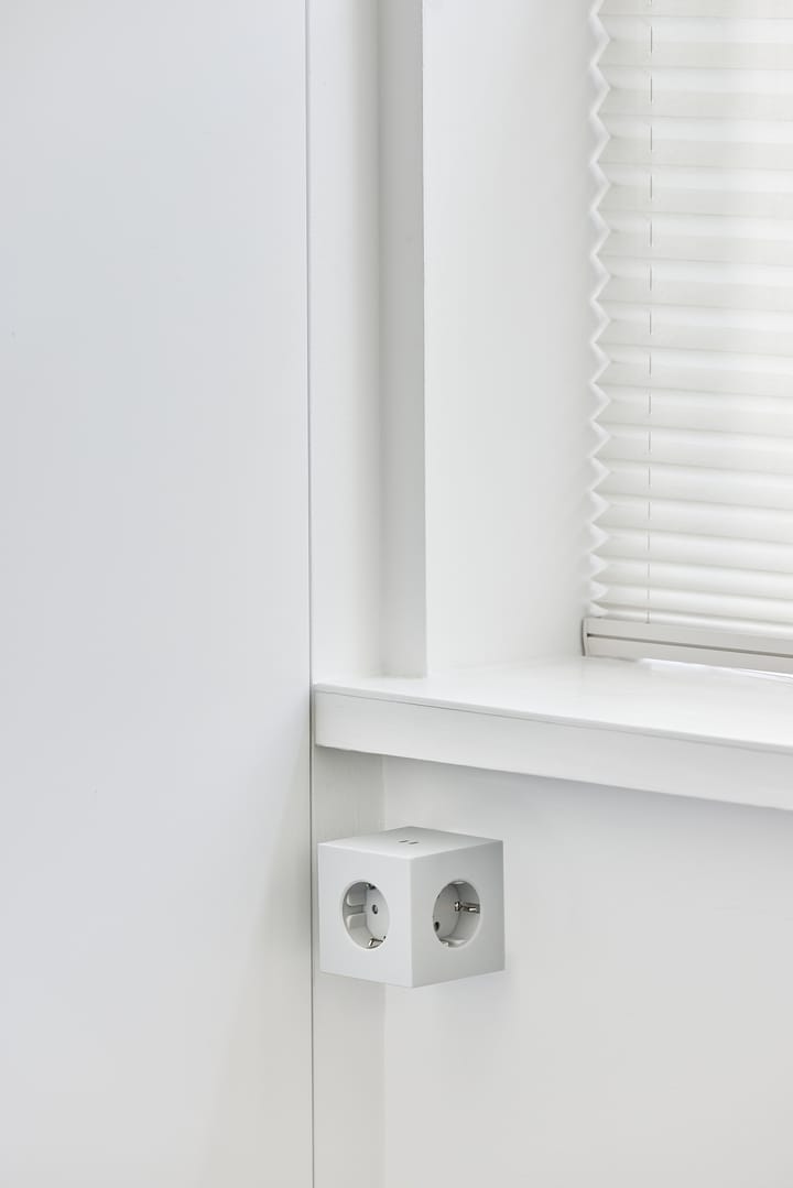 Square 1 grenuttag USB-C 30W 3 m, White Martinelli Luce edition Avolt