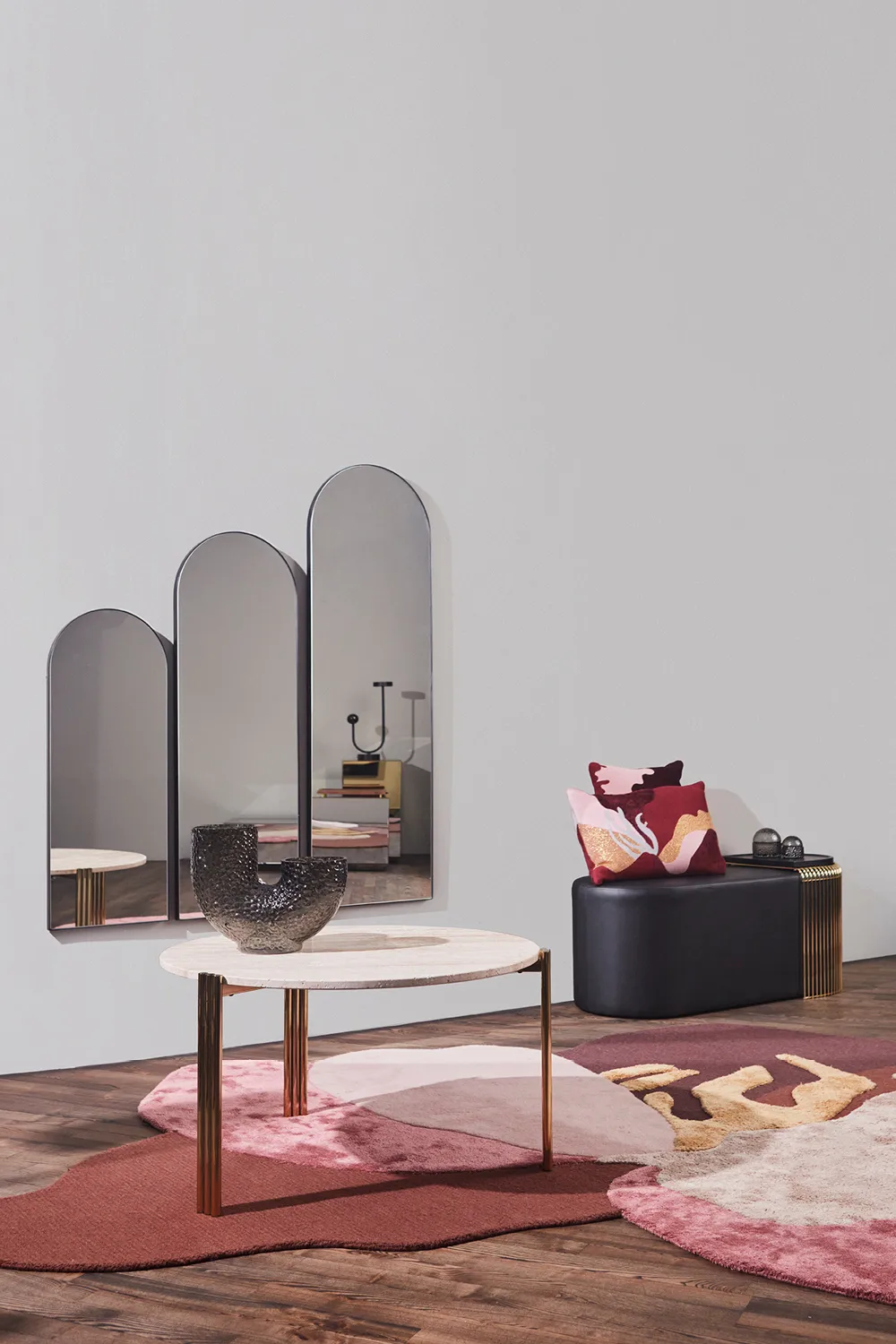 Arcus spegel 115 cm, Svart AYTM